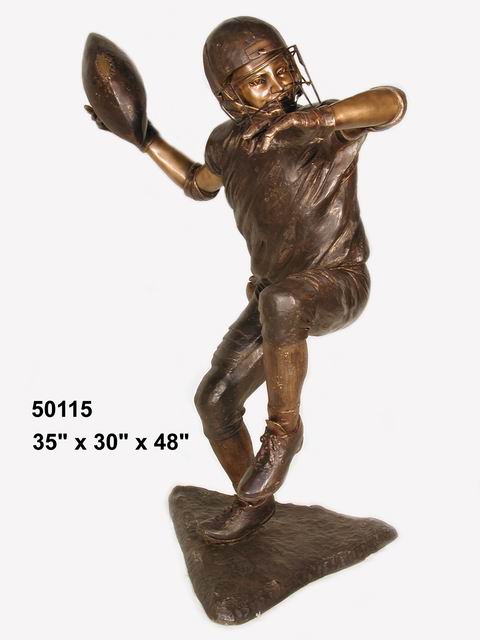 Bronze Football Player